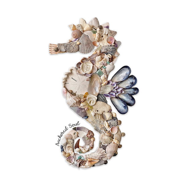 Seahorse original artwork by Alana Almonte