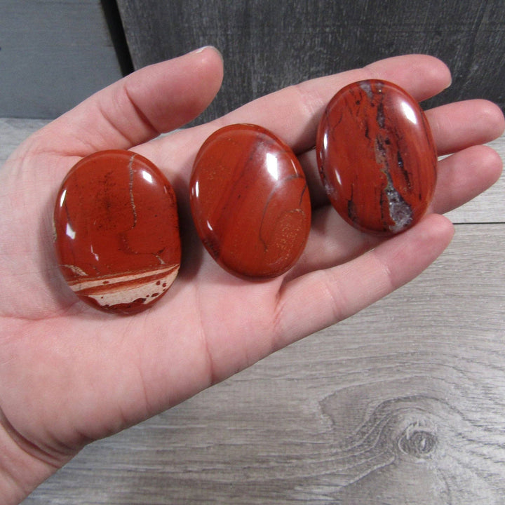 Gemstone Palm Stones 45mm for grounding meditation and coastal holistic healing