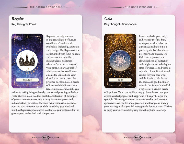Arcturus Oracle Astrology Book and Card Deck for zodiac guidance and soulful divination