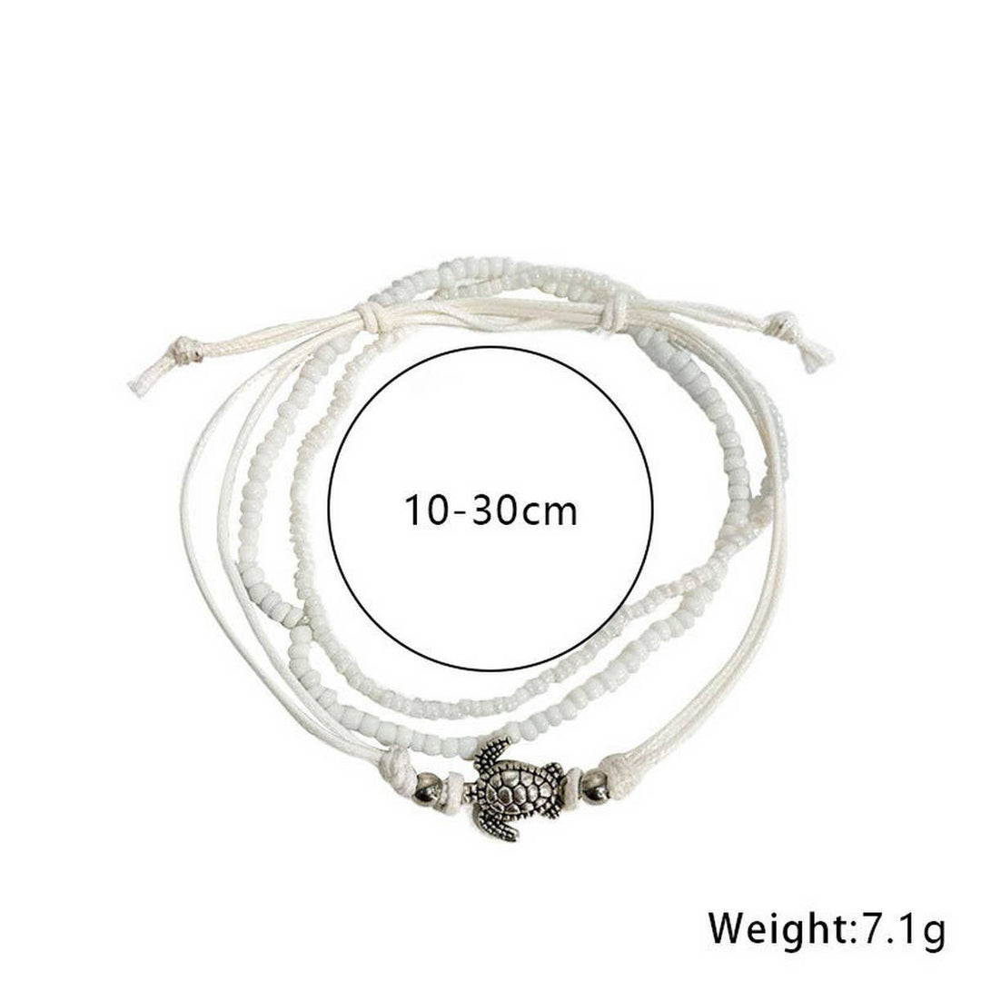 Turtle Beaded Anklet Set- Vintage Design