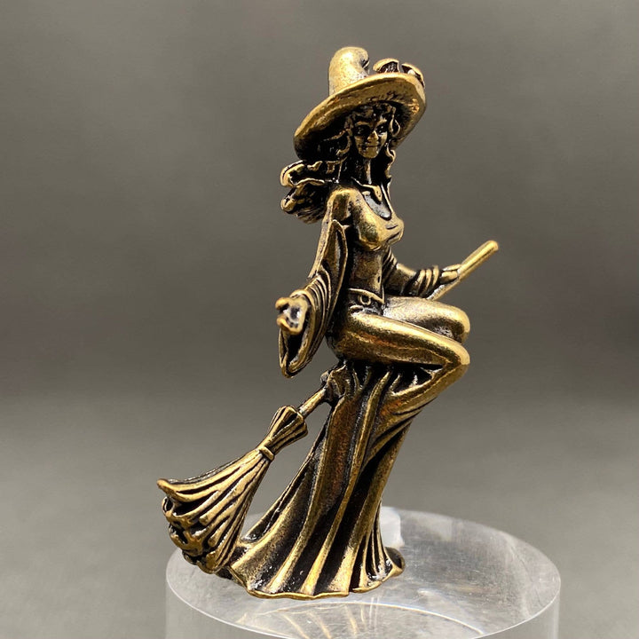 Brass Witch Decoration Ornament