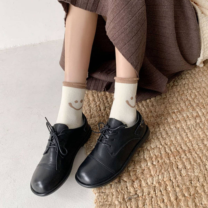 Winter Warm Smiley Face Socks for Women