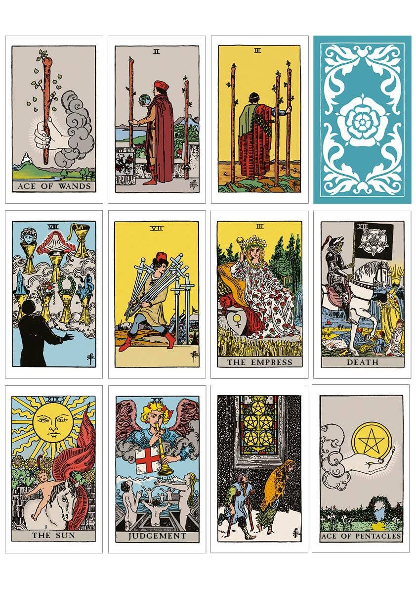 Classic Rider Waite Smith Tarot Deck and Guidebook boxed set with 78 cards