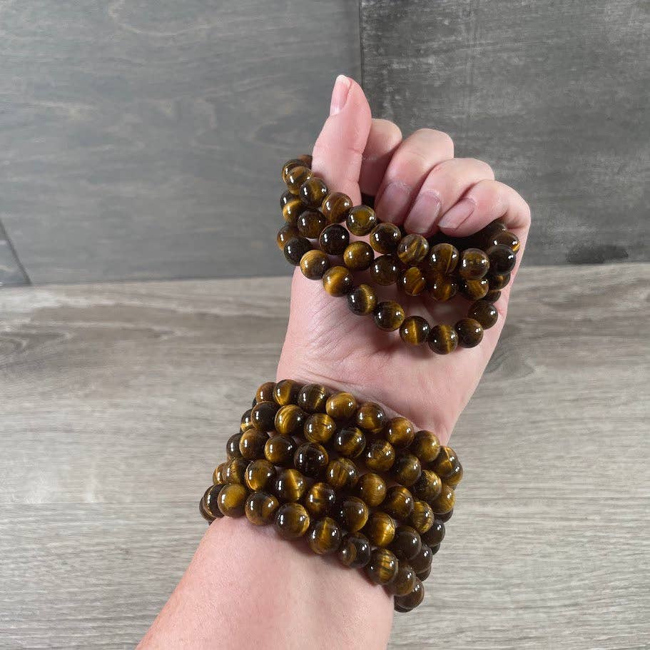 Gemstone Beaded Bracelets 10mm – Crystal Healing Jewelry