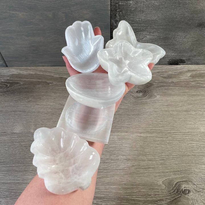 Wholesale Selenite Bowls – Assorted Shapes &amp; Sizes | Crystal Charging Bowls