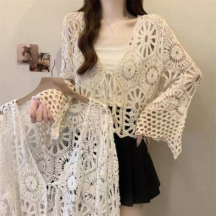 Bohemian Crochet Knit Cover-Up