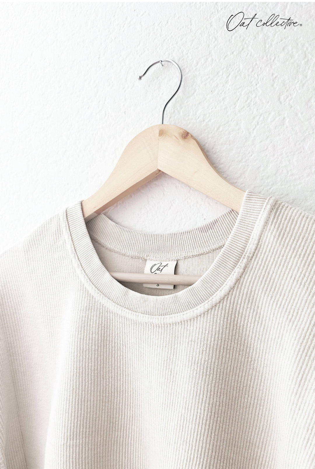 Grateful Cropped Thermal Pullover in vintage mineral wash for cozy coastal style