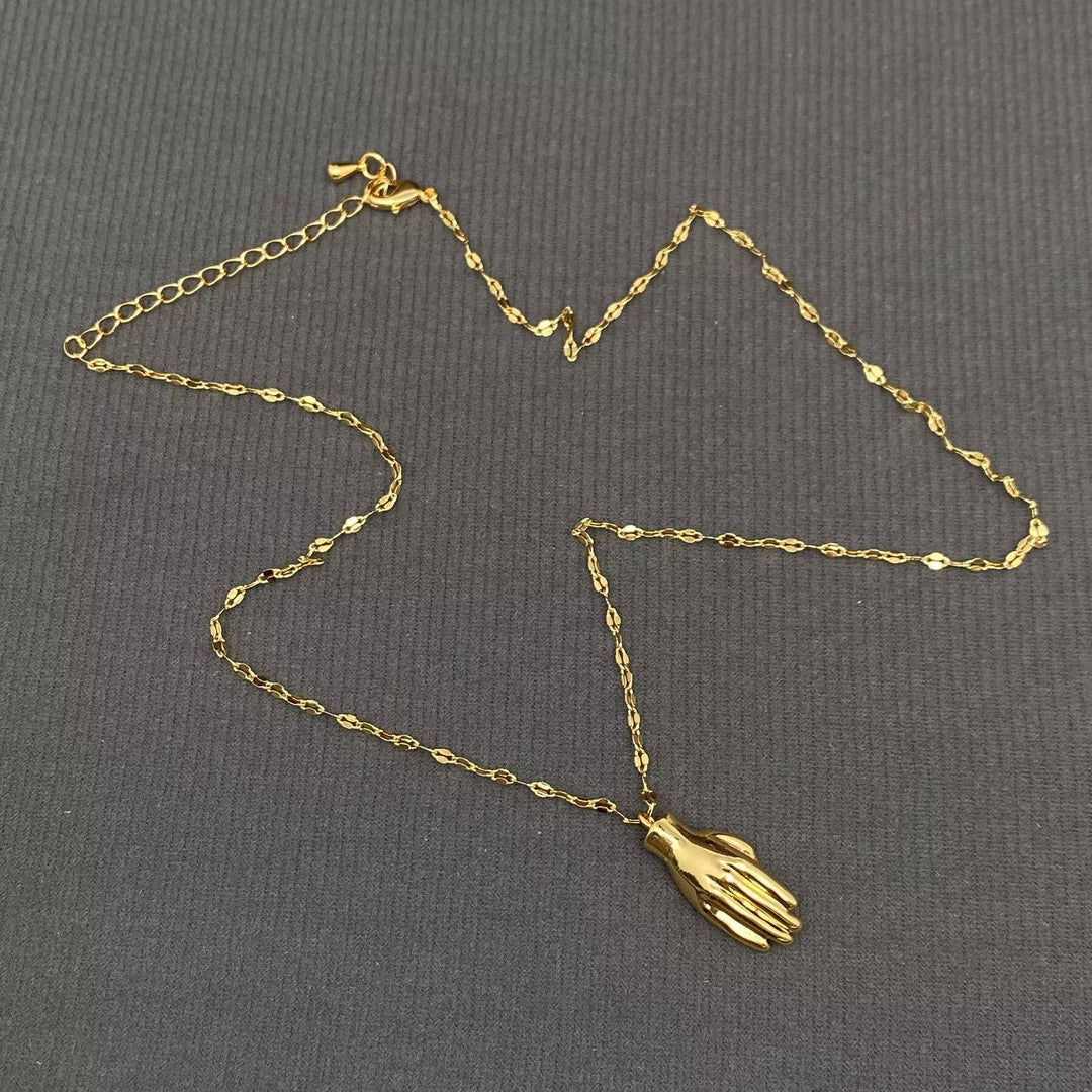 Hamsa | Hand of Fatima 18K Gold Plated Necklace