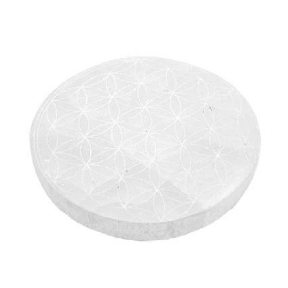 Selenite - Flower of Life Coaster