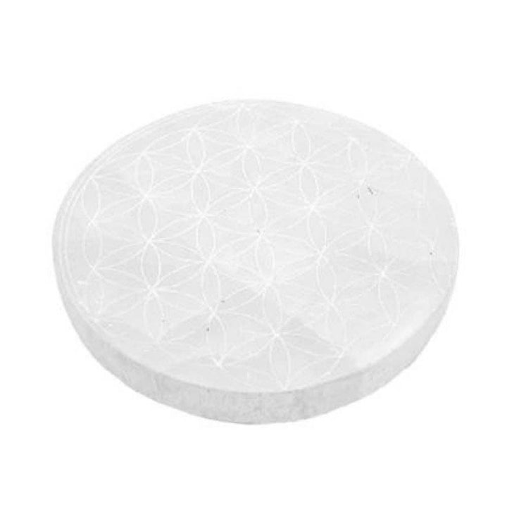 Selenite - Flower of Life Coaster