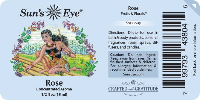 Rose Essential Oil half ounce bottle for coastal wellness and heart chakra healing