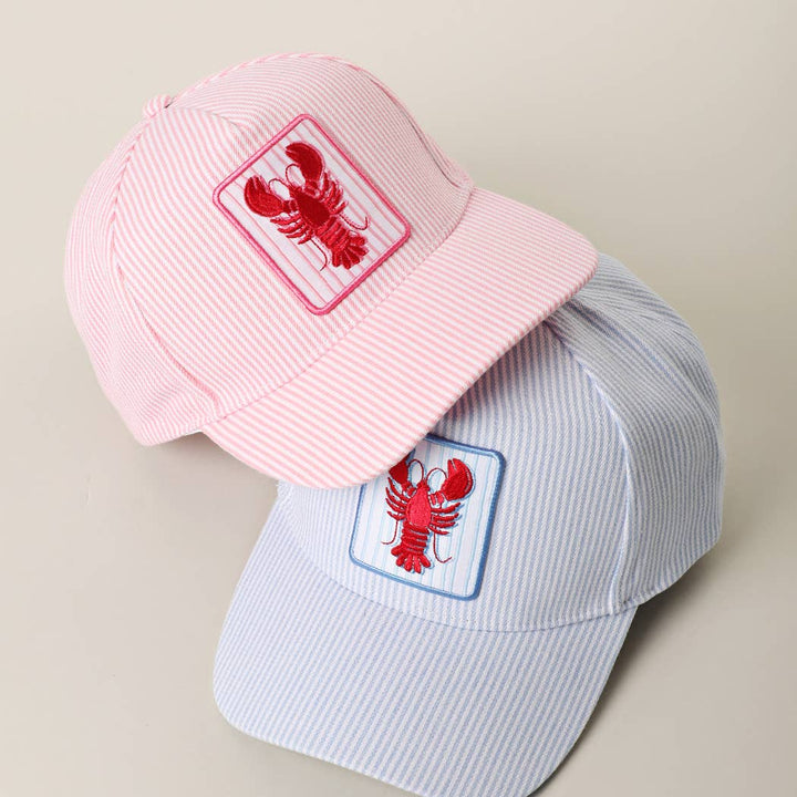 Lobster Embroidered Patch Trucker Hat