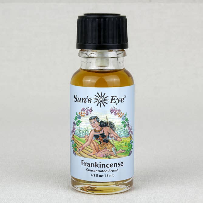 Frankincense Essential Oil small bottle for grounding rituals and spiritual aromatherapy healing