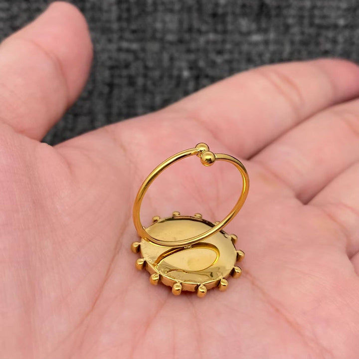 Shattered Shell 18K Gold Plated Scallop Ring