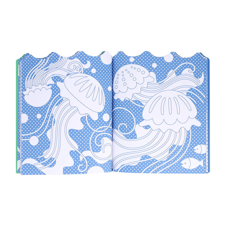 Coloring Book With Stickers: Ocean