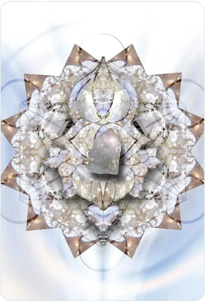 Pocket Crystal Mandala Activation Cards 56-card deck for spiritual meditation and affirmations