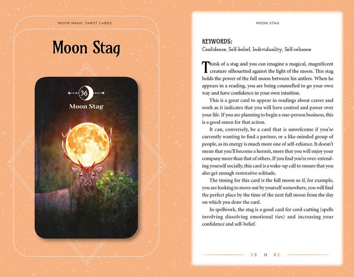 Moon Magic Book &amp; Card Deck oracle set by Arcturus Oracle Kits for spellwork