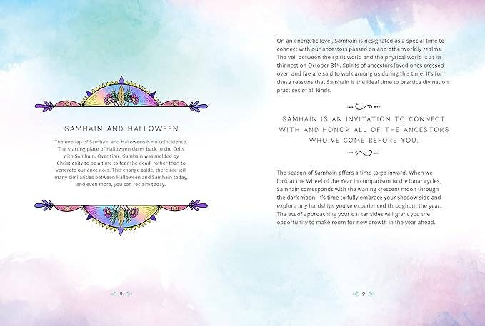 The Zenned Out Guide to Understanding the Wheel of the Year hardback book for seasonal sabbats