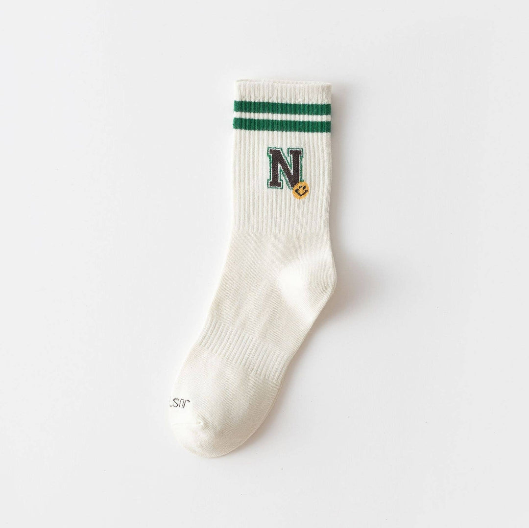 Smiley Crew Socks For Women