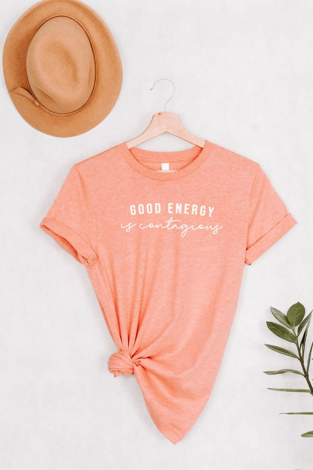 Good Energy Is Contagious Graphic Tee relaxed fit coastal boho style
