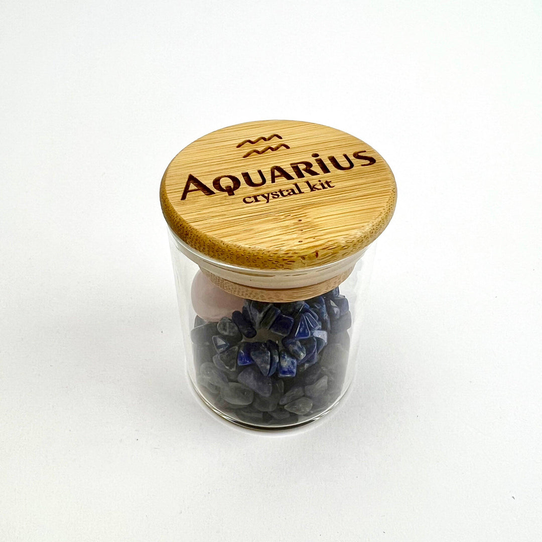 Zodiac Crystal Kits stretch bracelet with healing gemstones for your cosmic coastal soul
