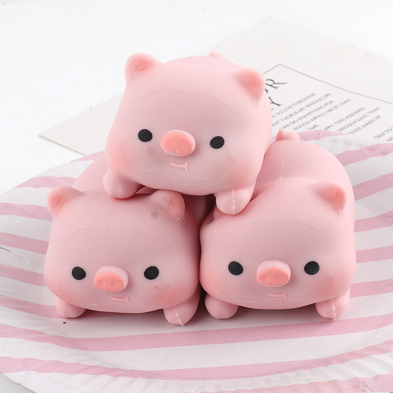 Pull Pig Squishy Stress Relief Fidget Toy for Kids
