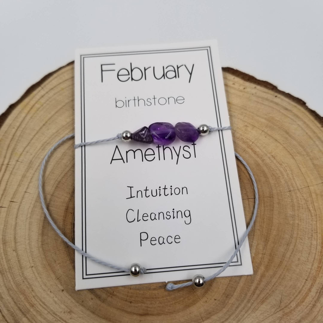 Handmade May Birthday Stone Green Aventurine Natural Stone Bracelet with Gift Card