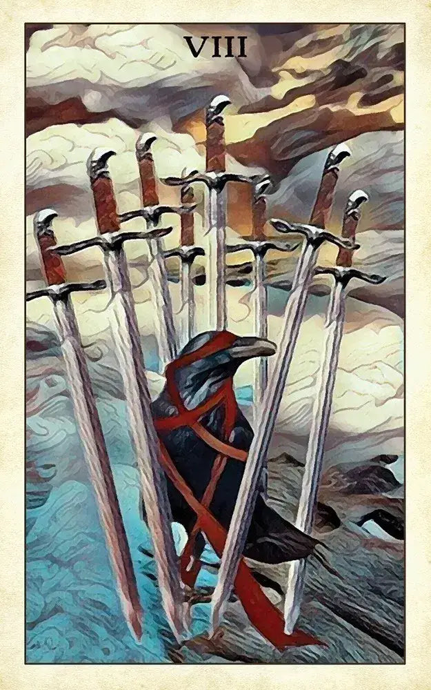 Crow Tarot 78-card deck by Margaux Jones inspired by Rider-Waite tradition