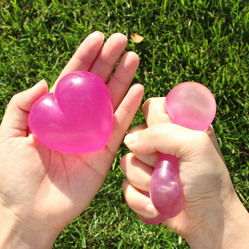Color Changing Heart Squishy Stress Toy