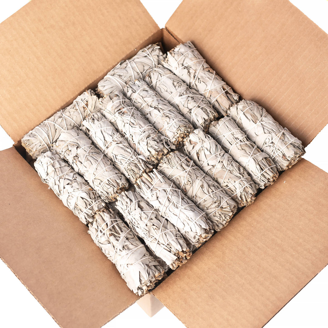 White Sage Bundle herb wand for smoke cleansing rituals coastal holistic living