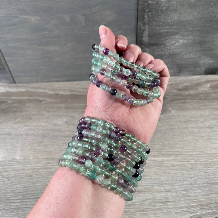 Healing crystal bracelets 6mm round gemstone stretch bracelet boho coastal spiritual jewelry