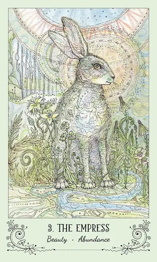 Spiritsong Tarot Deck by Paulina Cassidy with shamanic animal guide artwork