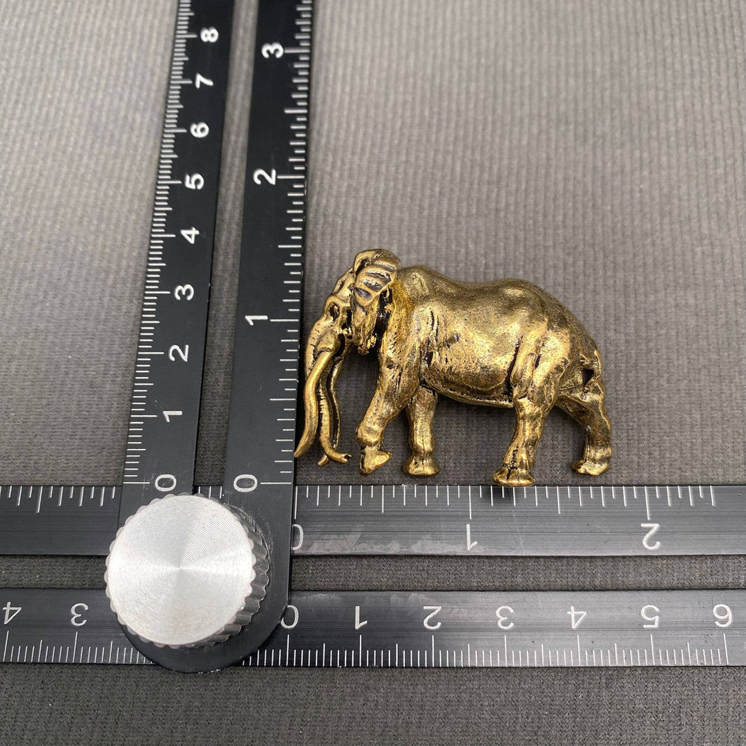 Brass Mammoth Elephant Desktop Ornament