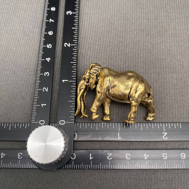 Brass Mammoth Elephant Desktop Ornament