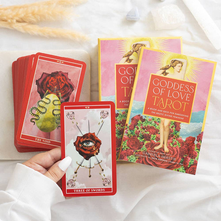 Goddess of Love Tarot Deck by Gabriela Herstik with divine feminine energy