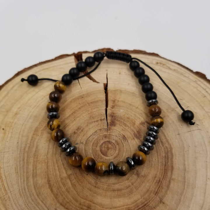 I Love You Morse Code Bracelet made with natural stone beads meaningful gift