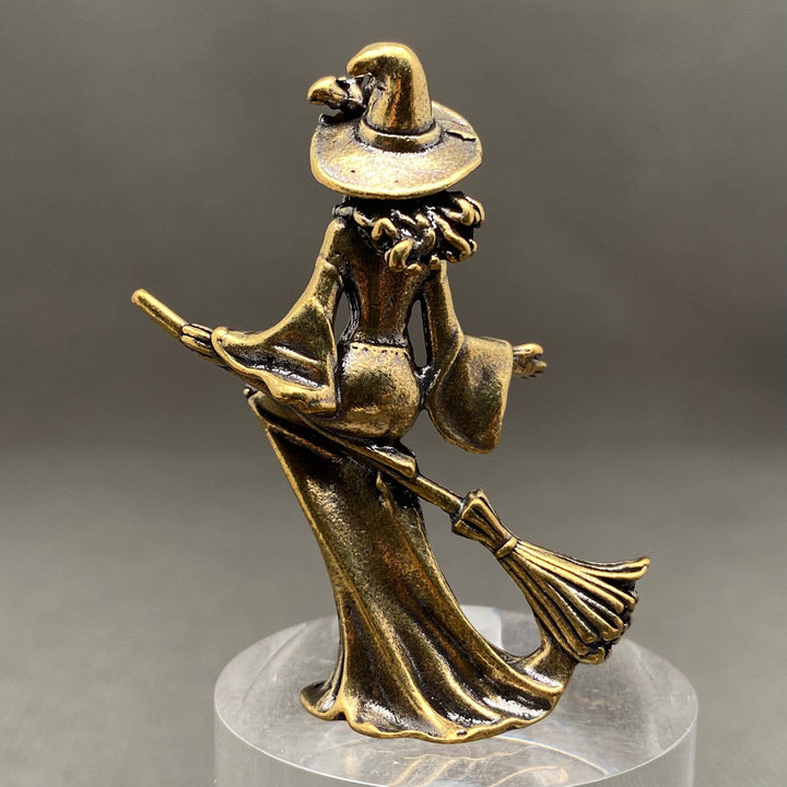 Brass Witch Decoration Ornament