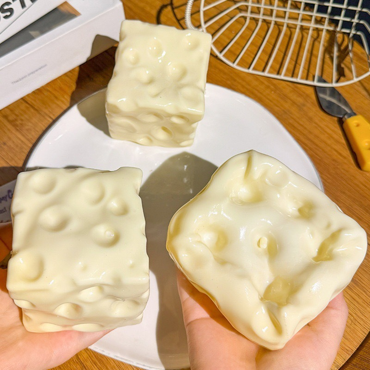 2.8" Cheese Block Squishy Stress Toy