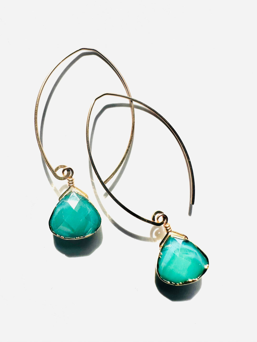 Golden Swarovski Earrings by Noon Designs | 14K Gold Filled