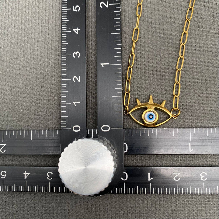 Evil Eye 18K Gold Plated SS Bracelet