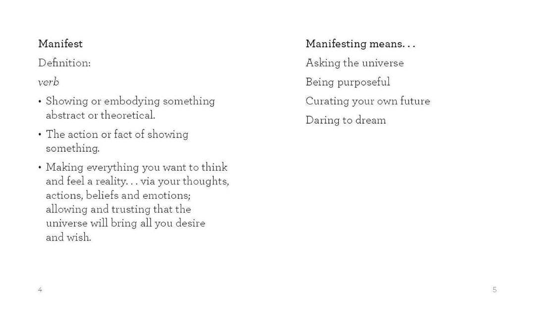 The Little Book of Manifesting paperback self-help guide for mindful coastal souls