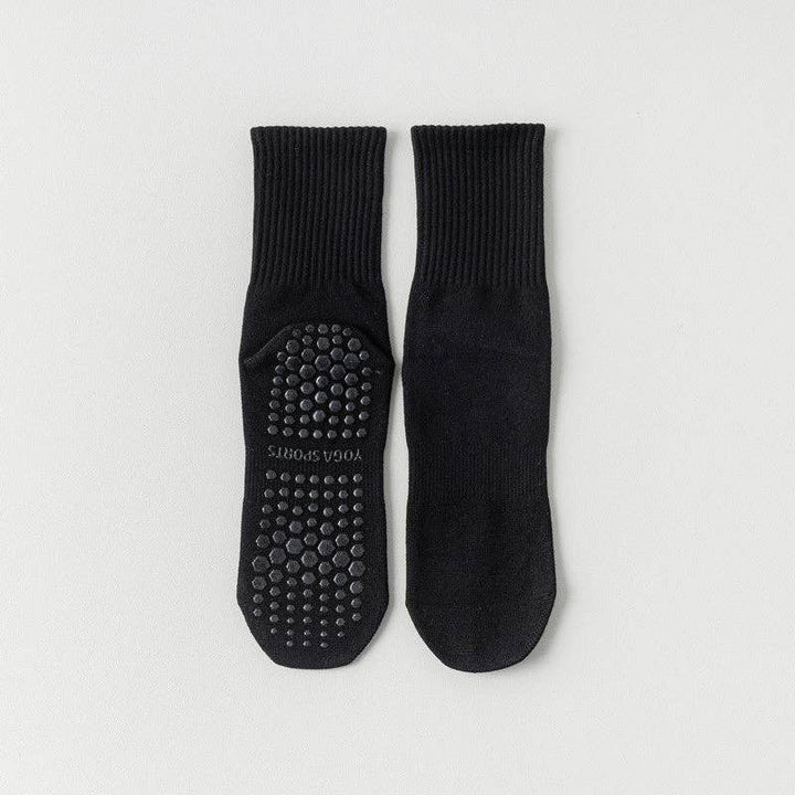 Pink Solid Color Yoga Grip Socks for mindful movement and coastal studio wear