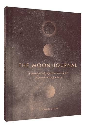 The Moon Journal for mindful reflection, available at Anchored Soul Boutique in Rhode Island