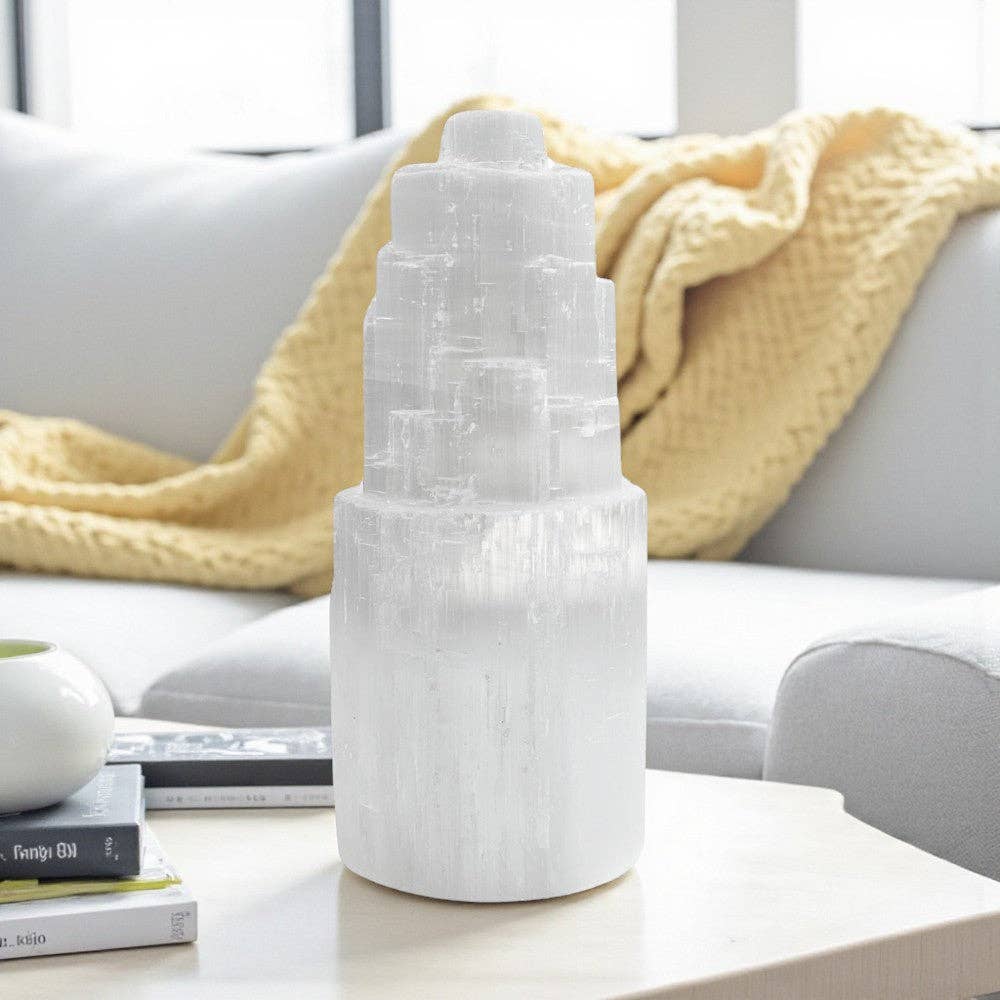 Selenite Lamp, Medium