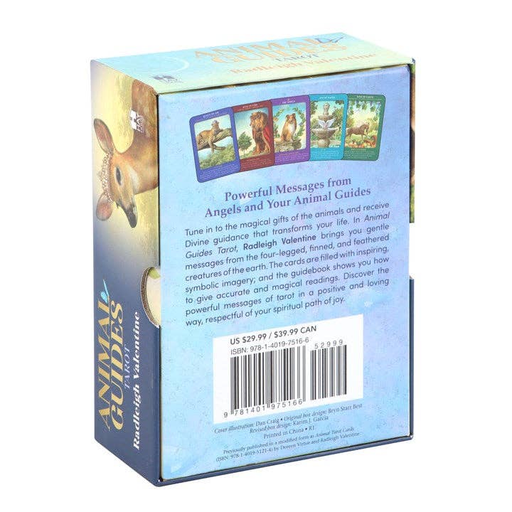 Animal Guides Tarot Deck by Radleigh Valentine with 78 spiritual animal cards