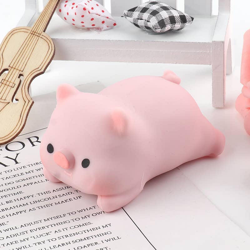 Pull Pig Squishy Stress Relief Fidget Toy for Kids