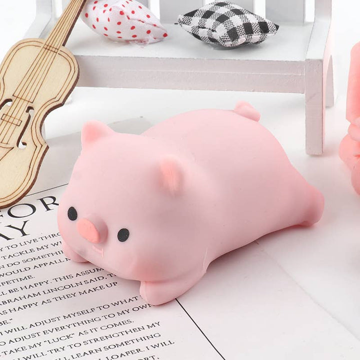 Pull Pig Squishy Stress Relief Fidget Toy for Kids