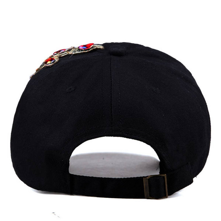 Denim Rhinestone Baseball Cap