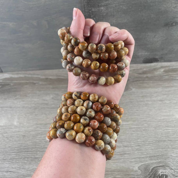 Gemstone Beaded Bracelets 10mm – Crystal Healing Jewelry