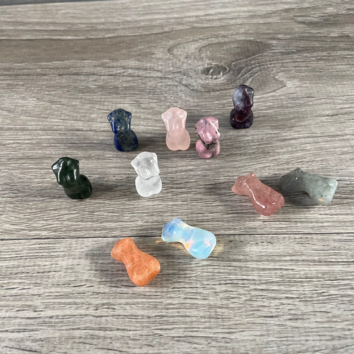 Small Gemstone Goddess Figurines